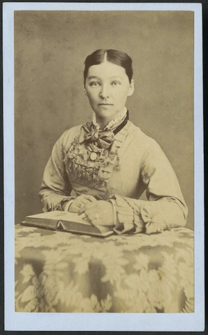 Nicholas, C (Milton, Otago) fl 1872-1878 :Portrait of unidentified woman