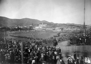 King Edward VII coronation day celebrations, Basin Reserve, Wellington