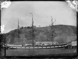 Sailing ship Waimate berthed at Port Chalmers.