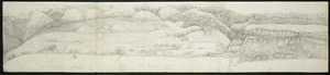 [Hilliard, George Richard] b 1801 :[Panorama of Port Nicholson. 1841. Part 1, Native Pah to Watt & Tyser's; and, Part 2, Watt and Tyser to south Lambton Quay].]