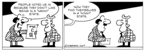 "People voted us in because they didn't like being a 'nanny' state" "Now they find themselves in a 'ninny' state" 14 September 2009