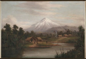 [Baker, William George], 1864-1929 :Ruapehu from the Maori Pa at Patea. [ca 1900]