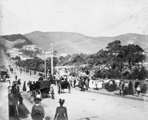 View of Buckle Street and Basin Reserve, Wellington