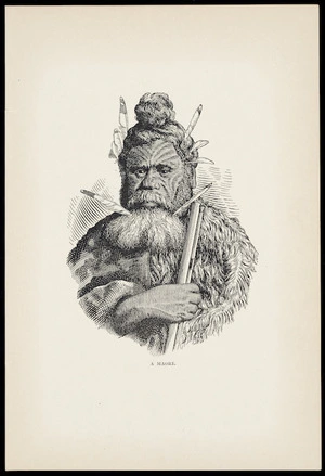 Artist unknown :A Maori. [1880s?]