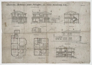 Swan, John S :[Plan of] Residence Britomart Street, Wellington for Walter Armstrong, Esq. Sheet no. 1. 27.5.[19]08.