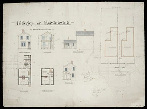 Clere & Swan :[Plan of] Cottages at Kaiwarawara. August 1900.