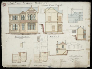 Crichton, William, 1862-1928 :Additions to house Hawker Street. 12 January 1898