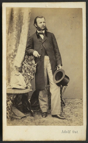 Ost, Adolf, active 1860s: Portrait of Guido Stache