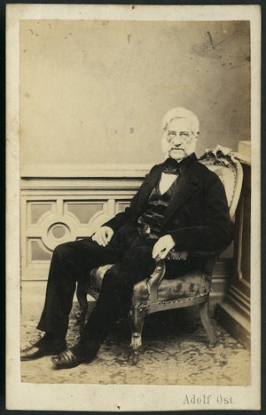 Ost, Adolf, active 1860s: Portrait of Wilhelm von Haidinger