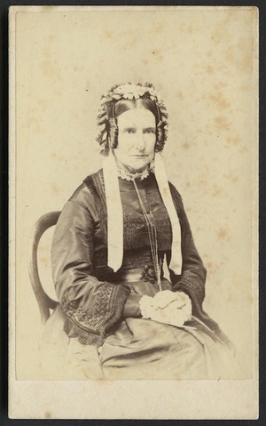 Page, G E (Auckland) fl 1873 :Portrait of Mrs Chapman