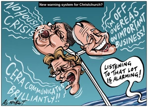 Nisbet, Alastair, 1958- :New warning system for Christchurch? 24 July 2012