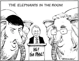 The elephants in the room. Hi! I'm Phil! 13 September 2009