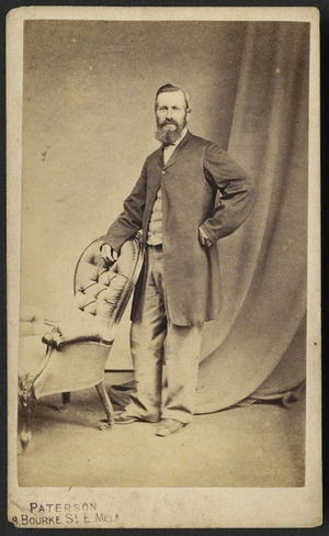 Paton, James (Gourock) fl 1860s-1880s :Portrait of unidentified man
