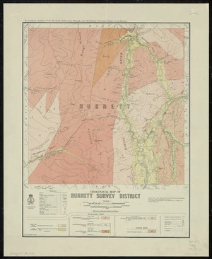 Geological map of Burnett survey district / drawn by G.E. Harris, 1935.
