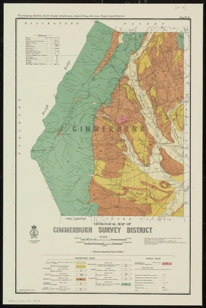 Geological map of Gimmerburn Survey District / drawn by G.E. Harris.
