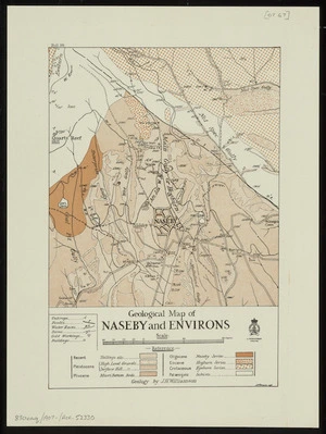 Geological map of Naseby and environs / A.W. Hampton.