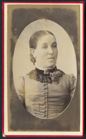 Pollard, Edwin (Wellington) fl 1883-1900 :Portrait of unidentified woman