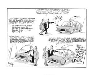 Lodge, Nevile Sidney, 1918-1989:An American 'expert' predicts that the nuisances of car pollution and traffic congestion will be overcome by the year 2000. 1975