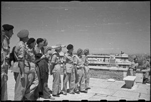 New Zealand soldiers sightseeing while on leave in Rome, Italy, during World War 2