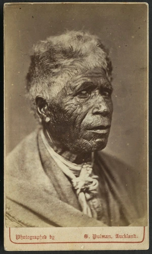 Pulman, G (Auckland) :Portrait of unidentified Maori man