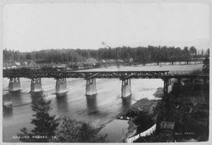 Bridges over a river at Ahaura