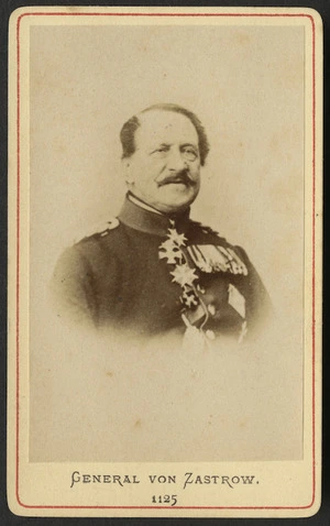 Photographer unknown: Portrait of General von Zastrow