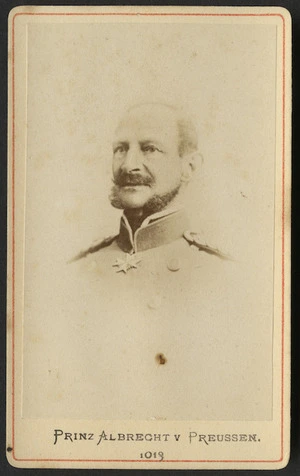 Photographer unknown: Portrait of Prinz Albrecht v. Preussen