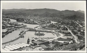 View of Gisborne and harbour - Photograph taken by Tudor W Collins