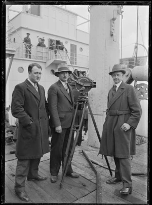 Paramount film crew who filmed members of the Byrd Antarctic Expedition