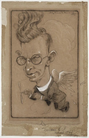 Minhinnick, Gordon Edward George :[Caricature of Colin Scrimgeour]. [19]31.