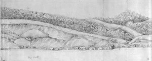 [Hilliard, George Richard] b 1801 :[Panorama of Port Nicholson 1841. Part 3, Lambton Quay to Bowen Street]
