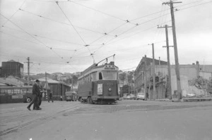 Tram in Lambton Quay, Wellington