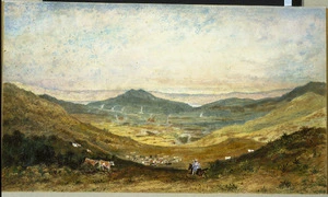 [Brees, Samuel Charles] 1810-1865 :[Looking towards Mt Victoria across the present site of Newtown from below Kingston. ca 1843]