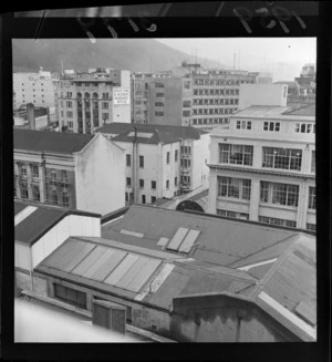 View from the roof of Brandon House building, Brandon Street, Lambton Quay, Wellington