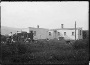 View of the back of Albert Percy Godber's house on Whiteman's Valley Road, Silverstream.