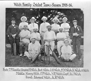 Welch family cricket team