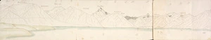 Haast, Johann Franz Julius von, 1822-1887: [Rangitata River, from Mesopotamia. Left side of four. 1860-1866?]