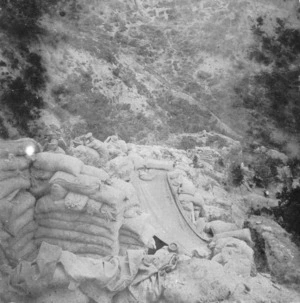 View of the land below Quinn's Post, Gallipoli, Turkey