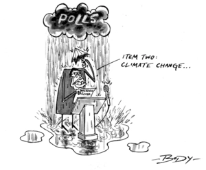 POLLS. "Item two; Climate change..." 29 October 2006
