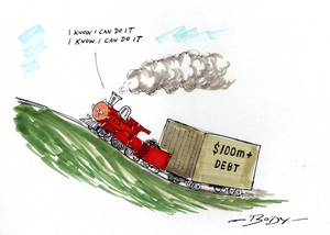 Nationalised Rail. $100m+ debt. "I know I can do it, I know I can do it" 13 May 2008