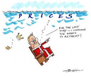 PRICES. "For the last time - I command the waves to retreat!" 10 December 2008