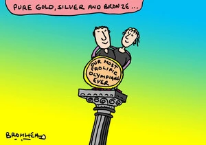Bromhead, Peter, 1933- :Pure gold, silver and bronze... our most prolific Olympians ever. 13 August 2012