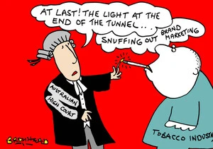 Bromhead, Peter, 1933- :"At last! The light at the end of the tunnel... snuffing out brand marketing." 17 August 2012