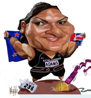 Webb, Murray, 1947- :[Valerie Adams]. 14 August 2012