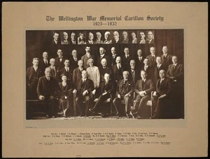 Andrew, Stanley Polkinghorne, 1879?-1964 :Members of the Wellington War Memorial Carillon Society, 1925-1932