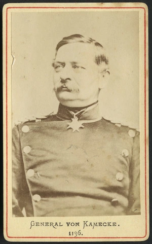 Photographer unknown: Portrait of General von Kamecke