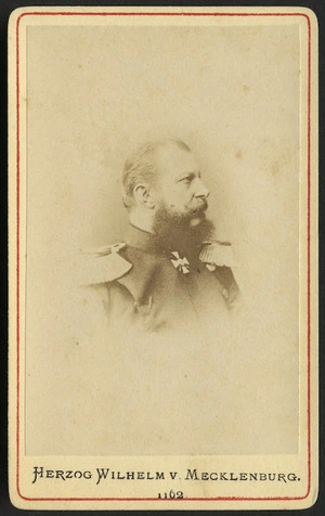 Photographer unknown :Portrait of Herzog Wilhelm von Mecklenburg