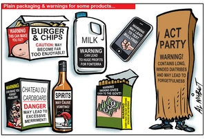 Nisbet, Alastair, 1958- :Plain packaging & warnings for some products... 20 August 2012