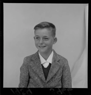 Portrait of boy named Alan Benge