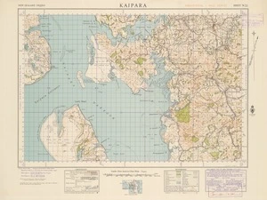 Kaipara [electronic resource] / A.E.M., March 1943 ; compiled from plane table sketch surveys & official records by the Lands & Survey Department.